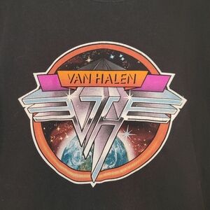 Van Halen Logo Graphic Tee - Black with Multicolor Emblem